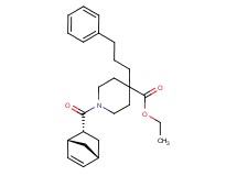 ethyl 1-[(1R*,2R*,4R*)-bicyclo[2.2.1]hept-5-en-2-ylcarbonyl]-4-(3-phenylpropyl)-4-piperidinecarboxylate