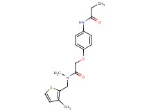 N-[4-(2-{methyl[(3-methyl-2-thienyl)methyl]amino}-2-oxoethoxy)phenyl]propanamide