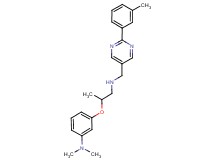 N,N-dimethyl-3-[1-methyl-2-({[2-(3-methylphenyl)pyrimidin-5-yl]methyl}amino)ethoxy]aniline