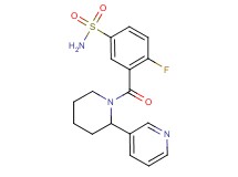 4-fluoro-3-[(2-pyridin-3-ylpiperidin-1-yl)carbonyl]benzenesulfonamide