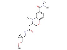 3-[2-({[1-(methoxymethyl)cyclopropyl]methyl}amino)-2-oxoethyl]-N,N,4-trimethyl-3,4-dihydro-2H-1,4-benzoxazine-6-carboxamide