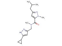 N-[(5-cyclopropyl-1H-pyrazol-3-yl)methyl]-3-isobutyl-N,1-dimethyl-1H-pyrazole-5-carboxamide