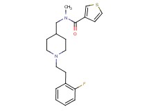 N-({1-[2-(2-fluorophenyl)ethyl]-4-piperidinyl}methyl)-N-methyl-3-thiophenecarboxamide