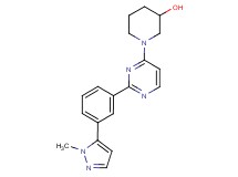 1-{2-[3-(1-methyl-1H-pyrazol-5-yl)phenyl]pyrimidin-4-yl}piperidin-3-ol