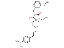 8-{(2E)-3-[4-(dimethylamino)phenyl]-2-propen-1-yl}-1-ethyl-3-(3-methoxybenzyl)-1,3,8-triazaspiro[4.5]decane-2,4-dione