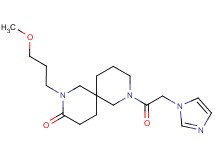 8-(1H-imidazol-1-ylacetyl)-2-(3-methoxypropyl)-2,8-diazaspiro[5.5]undecan-3-one