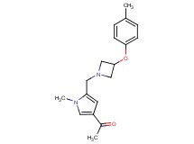 1-(1-methyl-5-{[3-(4-methylphenoxy)azetidin-1-yl]methyl}-1H-pyrrol-3-yl)ethanone