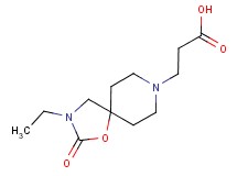 3-(3-ethyl-2-oxo-1-oxa-3,8-diazaspiro[4.5]dec-8-yl)propanoic acid