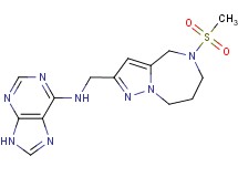 N-{[5-(methylsulfonyl)-5,6,7,8-tetrahydro-4H-pyrazolo[1,5-a][1,4]diazepin-2-yl]methyl}-9H-purin-6-amine