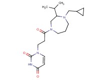 1-{3-[4-(cyclopropylmethyl)-3-isopropyl-1,4-diazepan-1-yl]-3-oxopropyl}-2,4(1H,3H)-pyrimidinedione