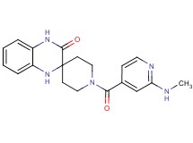 1-[2-(methylamino)isonicotinoyl]-1',4'-dihydro-3'H-spiro[piperidine-4,2'-quinoxalin]-3'-one