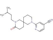 2-[8-(3-methylbutyl)-9-oxo-2,8-diazaspiro[5.5]undec-2-yl]isonicotinonitrile