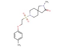 2-methyl-8-{[2-(4-methylphenoxy)ethyl]sulfonyl}-2,8-diazaspiro[4.5]decan-3-one