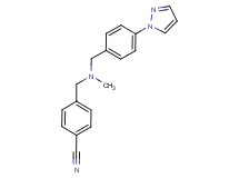 4-({methyl[4-(1H-pyrazol-1-yl)benzyl]amino}methyl)benzonitrile