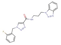 N-[3-(1H-1,2,3-benzotriazol-1-yl)propyl]-1-(2-fluorobenzyl)-1H-1,2,3-triazole-4-carboxamide