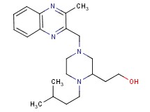 2-{1-(3-methylbutyl)-4-[(3-methyl-2-quinoxalinyl)methyl]-2-piperazinyl}ethanol