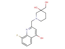 8-fluoro-2-{[3-hydroxy-3-(hydroxymethyl)-1-piperidinyl]methyl}-4-quinolinol