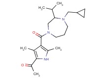 1-(4-{[4-(cyclopropylmethyl)-3-isopropyl-1,4-diazepan-1-yl]carbonyl}-3,5-dimethyl-1H-pyrrol-2-yl)ethanone