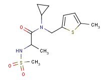 N~1~-cyclopropyl-N~2~-(methylsulfonyl)-N~1~-[(5-methyl-2-thienyl)methyl]alaninamide