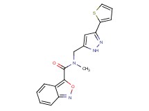 N-methyl-N-{[3-(2-thienyl)-1H-pyrazol-5-yl]methyl}-2,1-benzisoxazole-3-carboxamide
