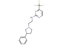 N-[2-(3-phenylpyrrolidin-1-yl)ethyl]-4-(trifluoromethyl)pyrimidin-2-amine