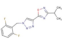 5-[1-(2,6-difluorobenzyl)-1H-1,2,3-triazol-4-yl]-3-isopropyl-1,2,4-oxadiazole