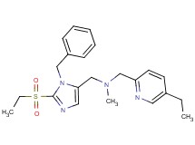 1-[1-benzyl-2-(ethylsulfonyl)-1H-imidazol-5-yl]-N-[(5-ethyl-2-pyridinyl)methyl]-N-methylmethanamine