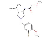 N-[rel-(3R,4S)-1-(3-fluoro-4-methoxybenzyl)-4-isopropyl-3-pyrrolidinyl]-2-methoxyacetamide hydrochloride