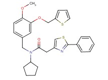 N-cyclopentyl-N-[4-methoxy-3-(2-thienylmethoxy)benzyl]-2-(2-phenyl-1,3-thiazol-4-yl)acetamide