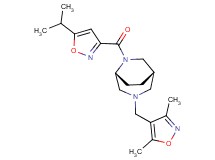(1S*,5R*)-3-[(3,5-dimethyl-4-isoxazolyl)methyl]-6-[(5-isopropyl-3-isoxazolyl)carbonyl]-3,6-diazabicyclo[3.2.2]nonane