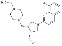 {(3R*,4R*)-1-(8-chloroquinolin-2-yl)-4-[(4-ethylpiperazin-1-yl)methyl]pyrrolidin-3-yl}methanol