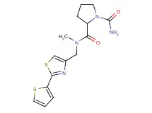 N~2~-methyl-N~2~-{[2-(2-thienyl)-1,3-thiazol-4-yl]methyl}-1,2-pyrrolidinedicarboxamide