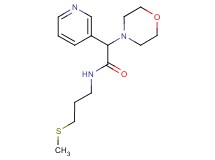 N-[3-(methylthio)propyl]-2-morpholin-4-yl-2-pyridin-3-ylacetamide