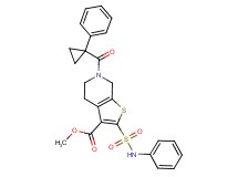 methyl 2-(anilinosulfonyl)-6-[(1-phenylcyclopropyl)carbonyl]-4,5,6,7-tetrahydrothieno[2,3-c]pyridine-3-carboxylate