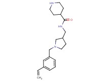 N-{[1-(3-vinylbenzyl)-3-pyrrolidinyl]methyl}-4-piperidinecarboxamide dihydrochloride