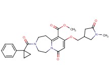 methyl 9-[(1-methyl-5-oxo-3-pyrrolidinyl)methoxy]-7-oxo-3-[(1-phenylcyclopropyl)carbonyl]-1,2,3,4,5,7-hexahydropyrido[1,2-d][1,4]diazepine-10-carboxylate