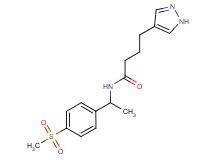 N-{1-[4-(methylsulfonyl)phenyl]ethyl}-4-(1H-pyrazol-4-yl)butanamide