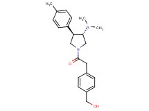 (4-{2-[(3S*,4R*)-3-(dimethylamino)-4-(4-methylphenyl)pyrrolidin-1-yl]-2-oxoethyl}phenyl)methanol