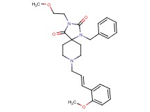 1-benzyl-3-(2-methoxyethyl)-8-[(2E)-3-(2-methoxyphenyl)-2-propen-1-yl]-1,3,8-triazaspiro[4.5]decane-2,4-dione