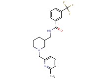 N-({1-[(6-methyl-2-pyridinyl)methyl]-3-piperidinyl}methyl)-3-(trifluoromethyl)benzamide