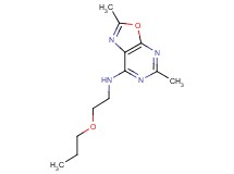 2,5-dimethyl-N-(2-propoxyethyl)[1,3]oxazolo[5,4-d]pyrimidin-7-amine