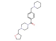 1-[4-(1-piperidinylmethyl)benzoyl]-4-(tetrahydro-2-furanylmethyl)piperazine
