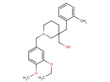 [1-(3-ethoxy-4-methoxybenzyl)-3-(2-methylbenzyl)-3-piperidinyl]methanol