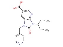 3-(1-ethylpropyl)-2-oxo-1-(pyridin-4-ylmethyl)-2,3-dihydro-1H-imidazo[4,5-b]pyridine-6-carboxylic acid