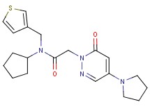 N-cyclopentyl-2-(6-oxo-4-pyrrolidin-1-ylpyridazin-1(6H)-yl)-N-(3-thienylmethyl)acetamide