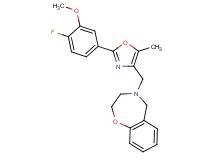 4-{[2-(4-fluoro-3-methoxyphenyl)-5-methyl-1,3-oxazol-4-yl]methyl}-2,3,4,5-tetrahydro-1,4-benzoxazepine