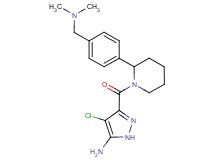 4-chloro-3-[(2-{4-[(dimethylamino)methyl]phenyl}piperidin-1-yl)carbonyl]-1H-pyrazol-5-amine