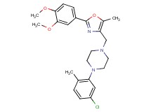 1-(5-chloro-2-methylphenyl)-4-{[2-(3,4-dimethoxyphenyl)-5-methyl-1,3-oxazol-4-yl]methyl}piperazine