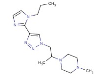 1-methyl-4-{1-methyl-2-[4-(1-propyl-1H-imidazol-2-yl)-1H-1,2,3-triazol-1-yl]ethyl}piperazine
