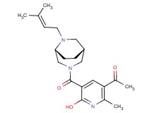 1-(6-hydroxy-2-methyl-5-{[rel-(1R,5R)-6-(3-methyl-2-buten-1-yl)-3,6-diazabicyclo[3.2.2]non-3-yl]carbonyl}-3-pyridinyl)ethanone